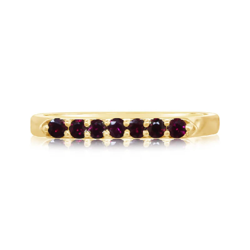 14K Yellow Gold Ruby Ring