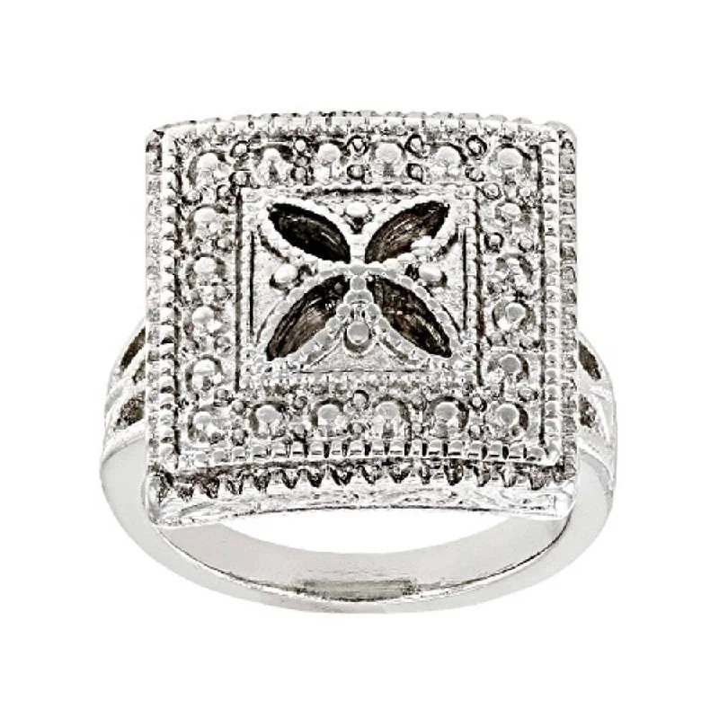 1928 Jewelry Deco Square Ring