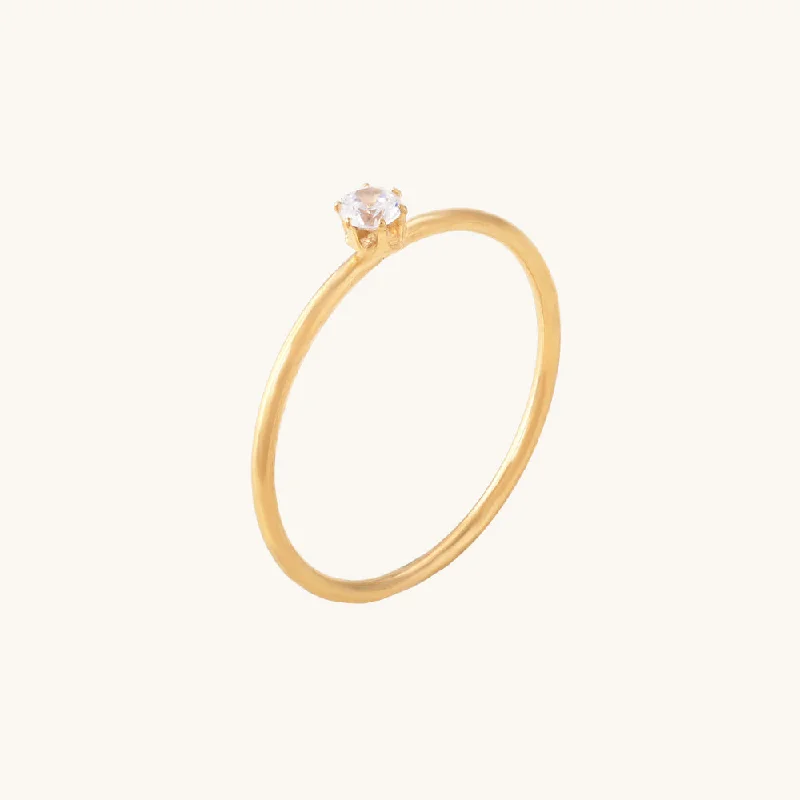 Dainty Solitaire Ring