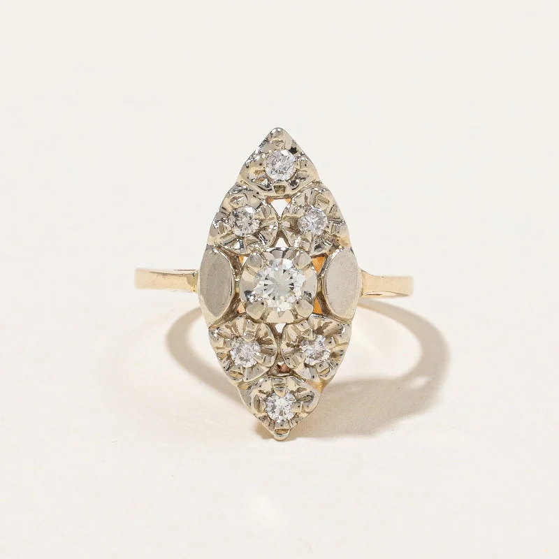 Diamond Cocktail Ring | 0.32ctw | SZ 5.25 |