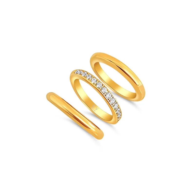 Ellie Vail - Percy Triple Ring Set