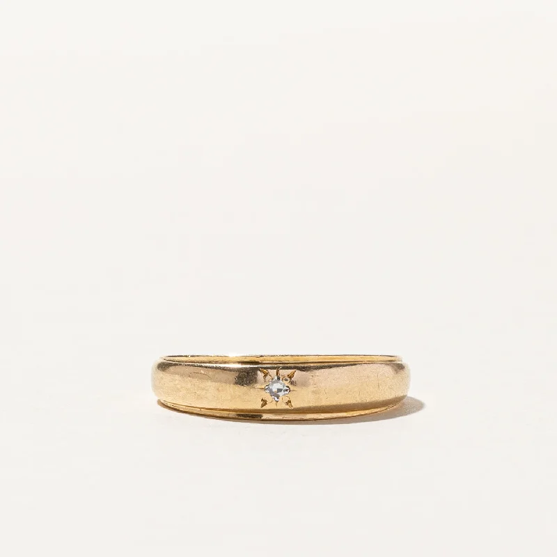 'Birks' Starburst Diamond Band | 0.03ct | SZ 8.5 |