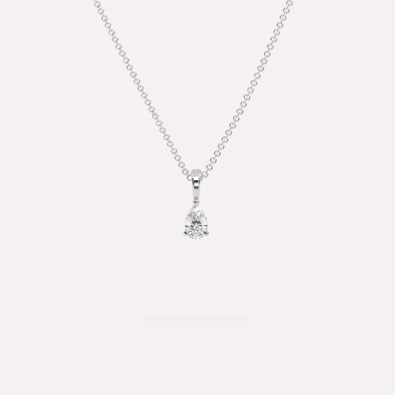 1/2 carat Pear Diamond Pendant Necklace