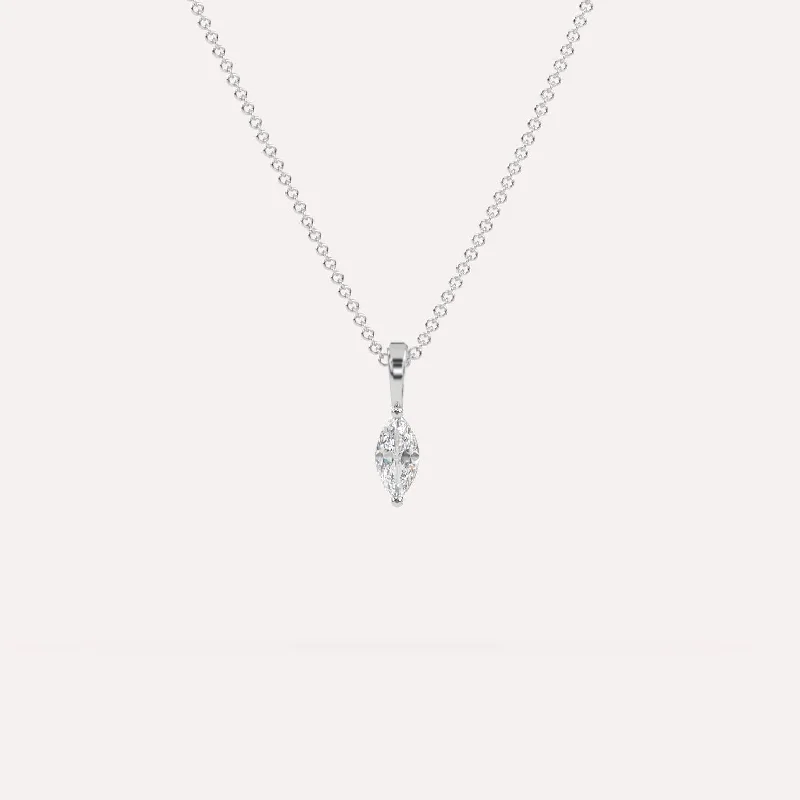 1/4 carat Marquise Diamond Pendant Necklace