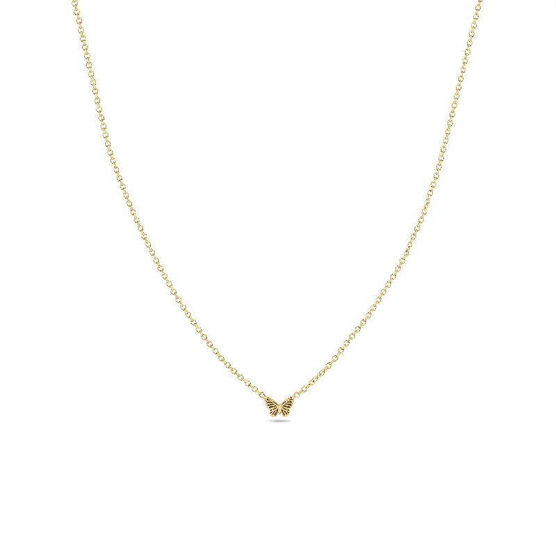 14k Itty Bitty Butterfly Necklace