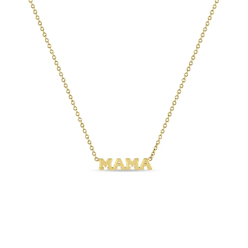 14k Itty Bitty MAMA Necklace