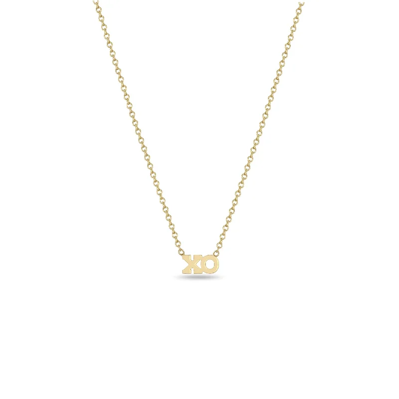 14k Itty Bitty XO Necklace