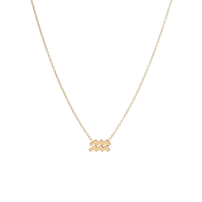 14k Midi Bitty Zodiac Necklace