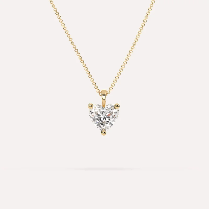 2 carat Heart Diamond Pendant Necklace