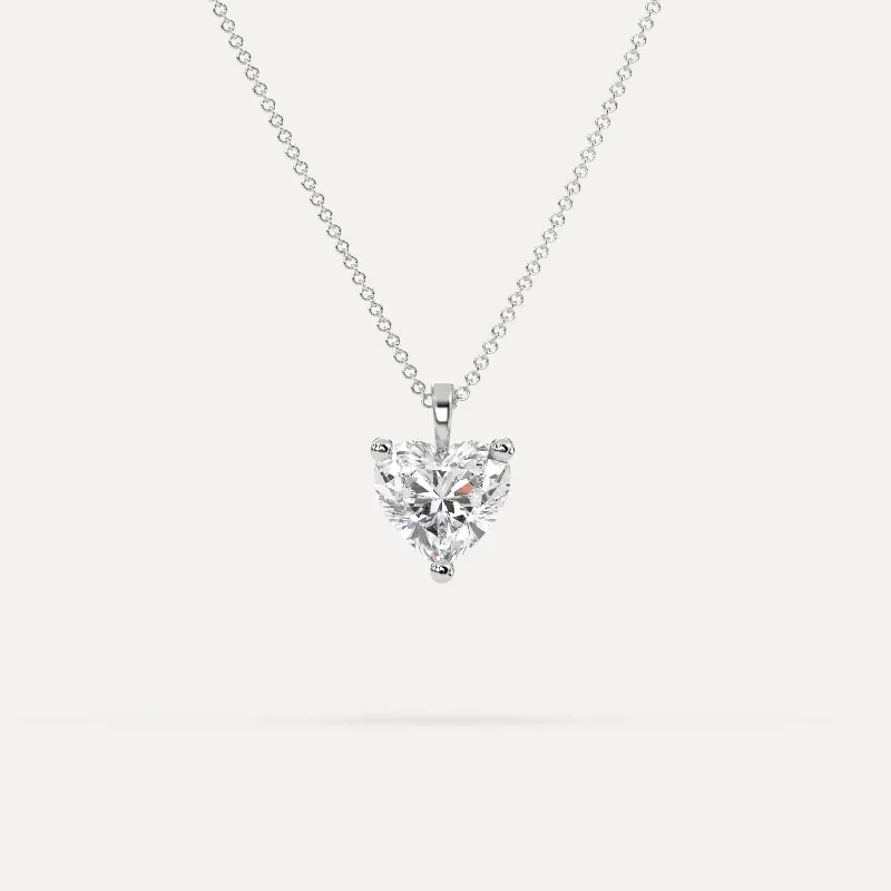 3 carat Heart Diamond Pendant Necklace