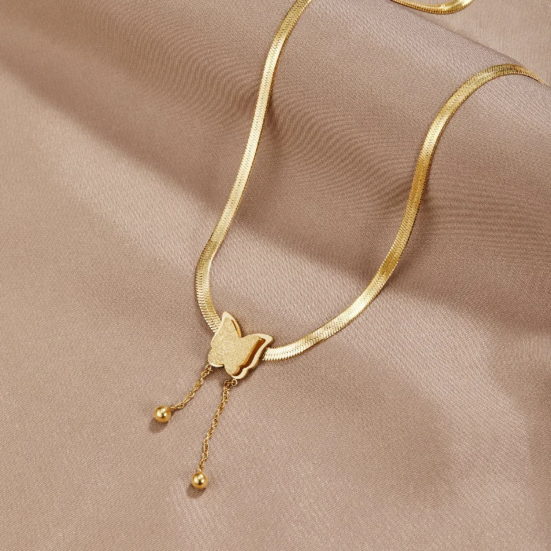 Amelie Gold Butterfly Necklace