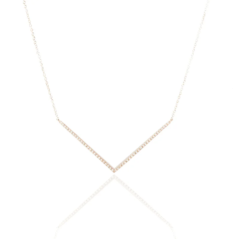 Cali Chevron Diamond Necklace