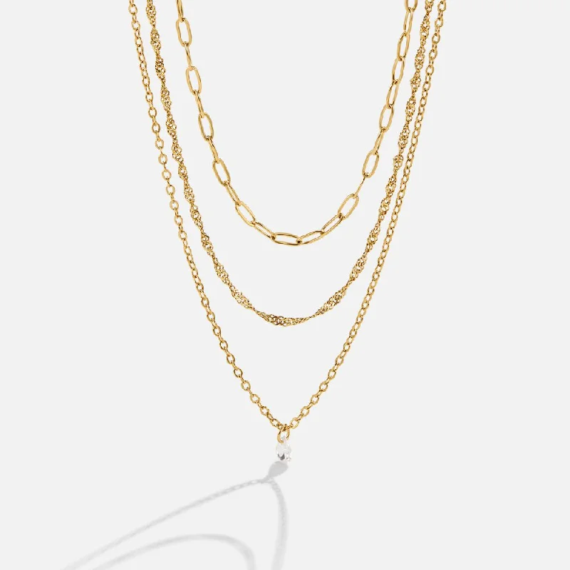 Jana Triple Chain Necklace