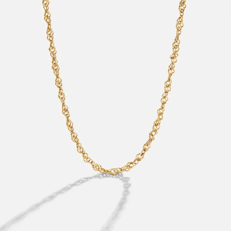 Mila Twist Gold Chain Necklace