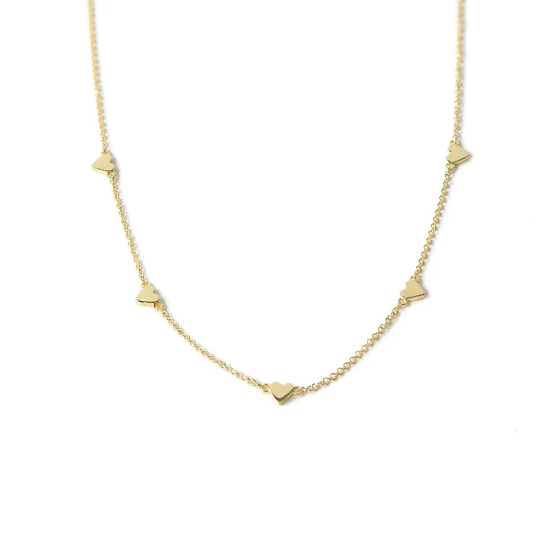 Reagan Gold Heart Necklace