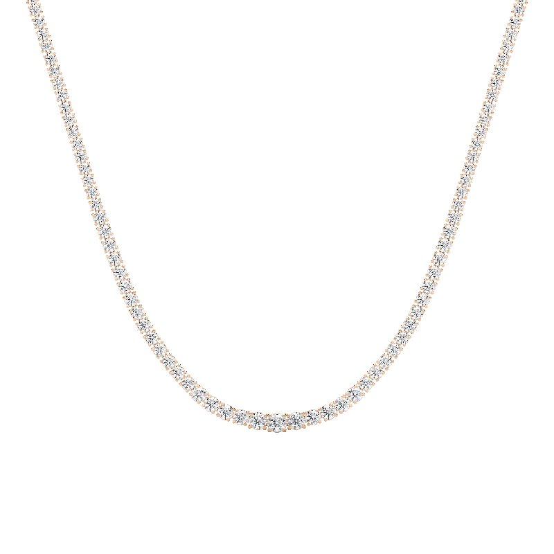 Riviera Round Diamond Tennis Necklace