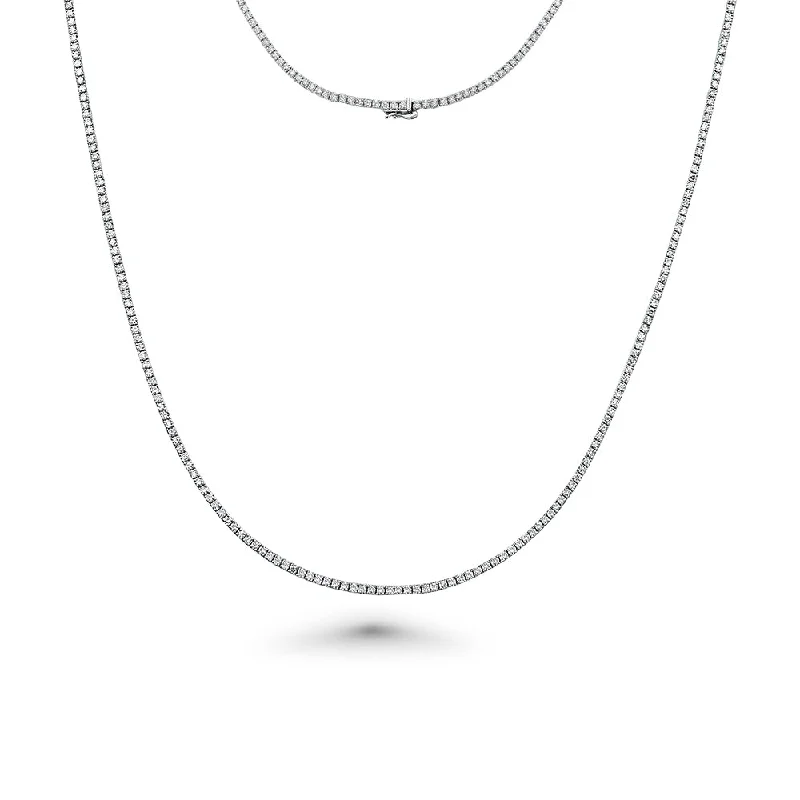 Showroom Collection Diamond Tennis Necklace (6.00 ct.) 2.2 mm 4-Prongs Setting in 14K Gold