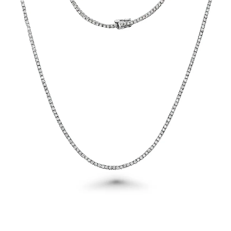 Showroom Collection Diamond Tennis Necklace (9.00 ct.) 2.5 mm 4-Prongs Setting in 14K Gold