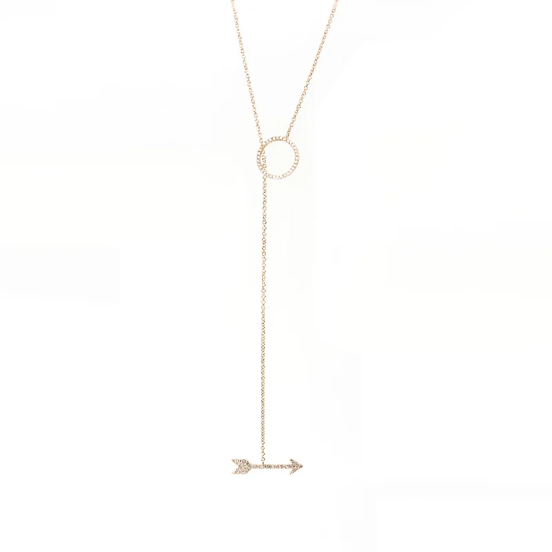 Arrow Adjustable Lariat Necklace