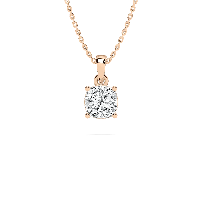 Timeless Cushion Solitaire Pendant