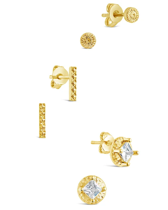 Azizi CZ Stud Earring Set