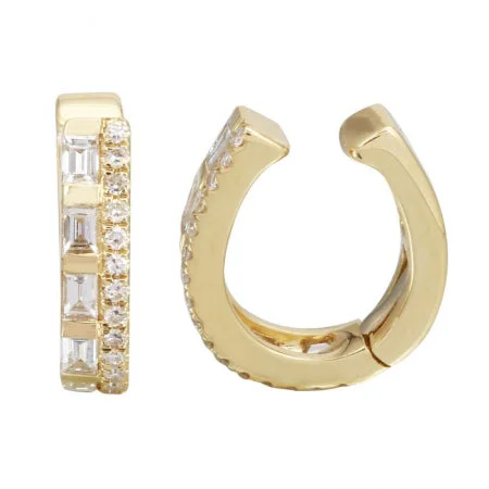 Diamond Baguette Ear Cuff