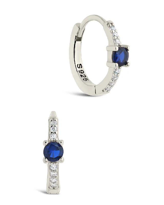 Sterling Silver Enzo CZ Micro Hoop Earrings