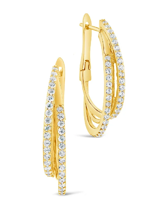 Kyle CZ Hoop Earrings