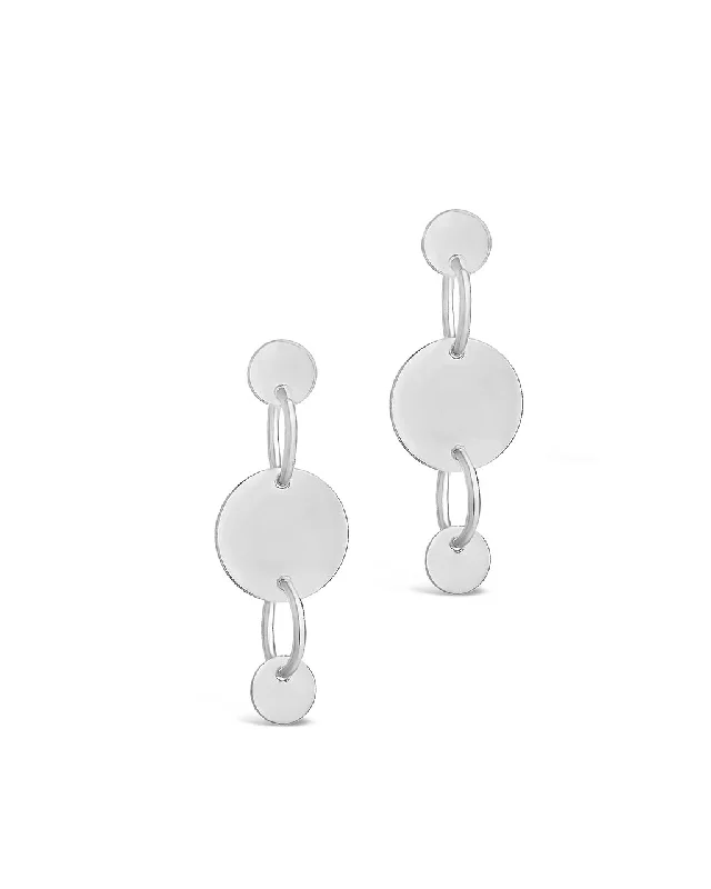 Linked Circle Drop Studs