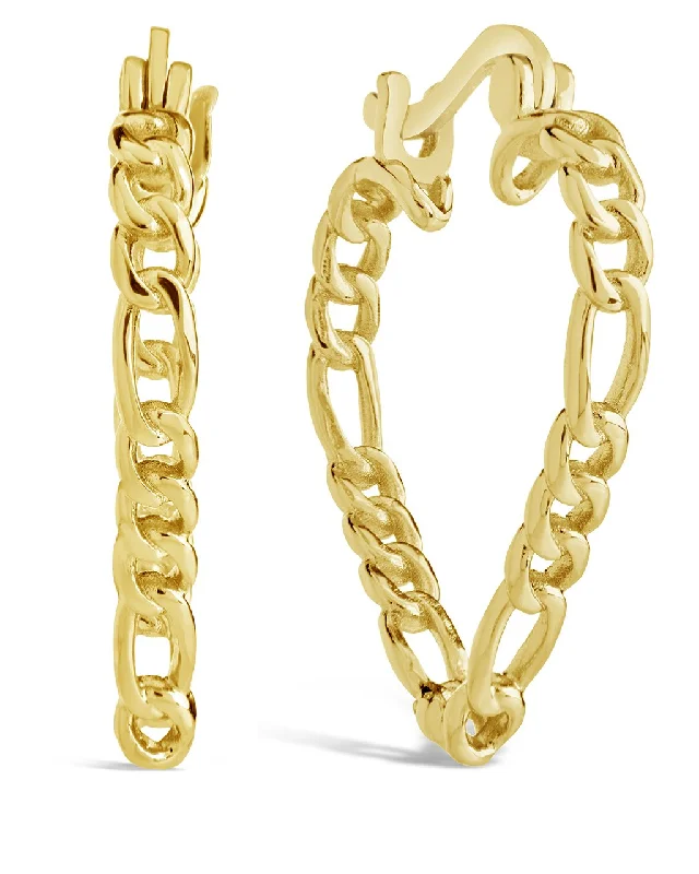 Maezie Heart Hoop Earrings