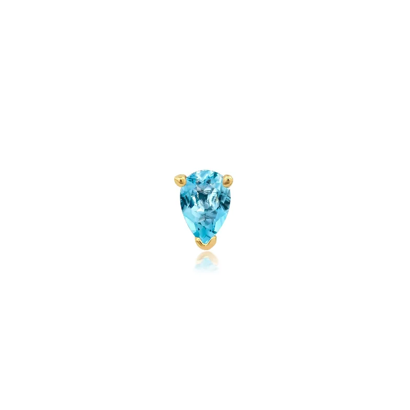 Mini Pear-Shaped Blue Topaz