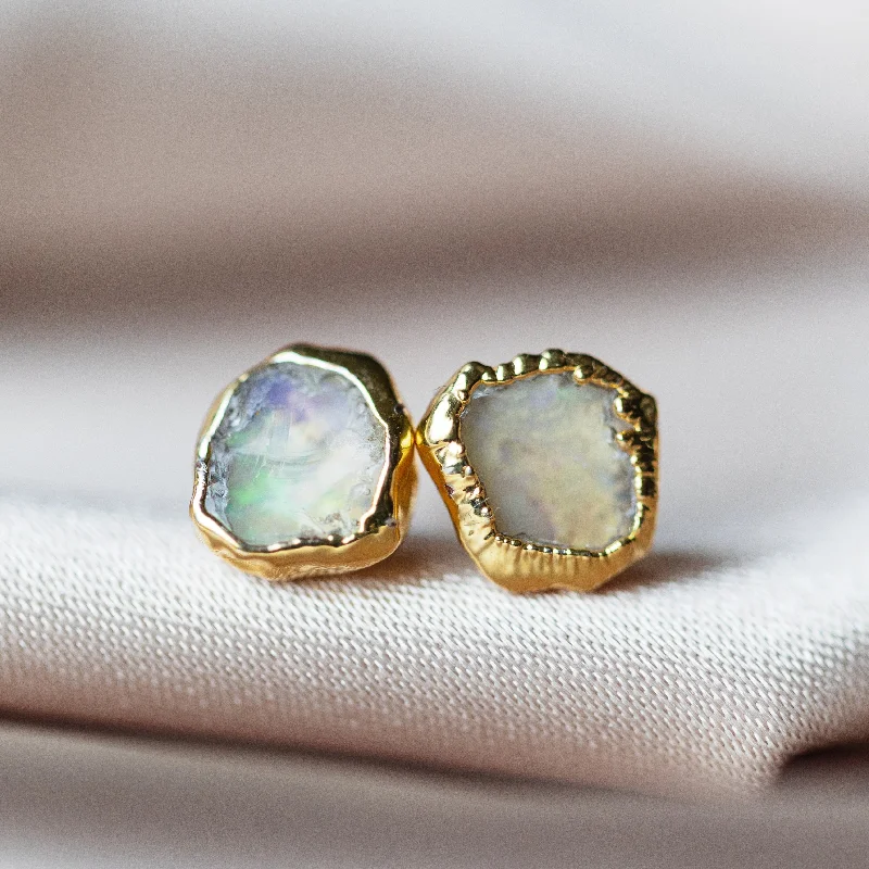 Opal Raw Crystal Luxe Earrings