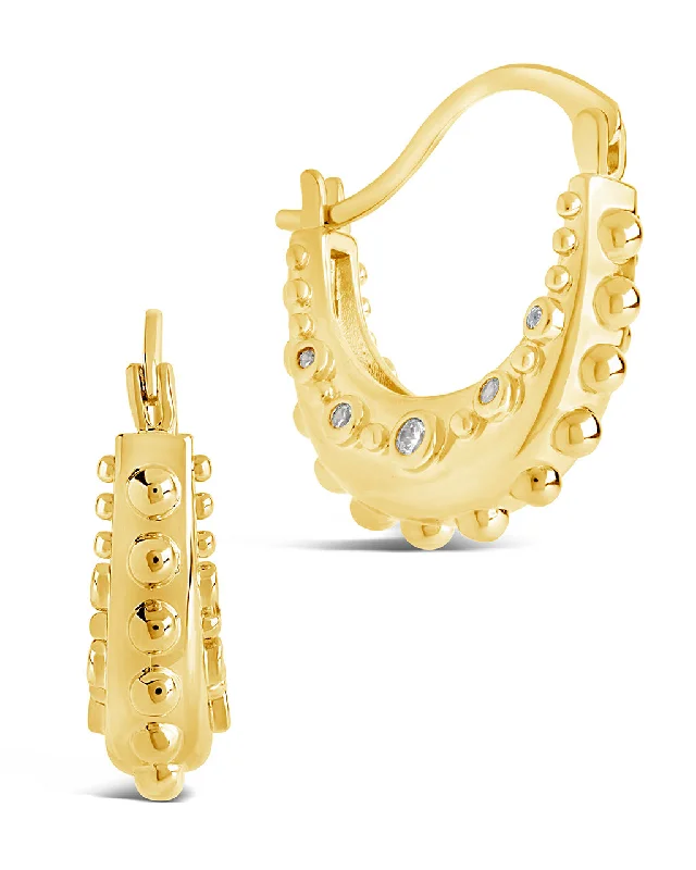 Oriana CZ Hoop Earrings