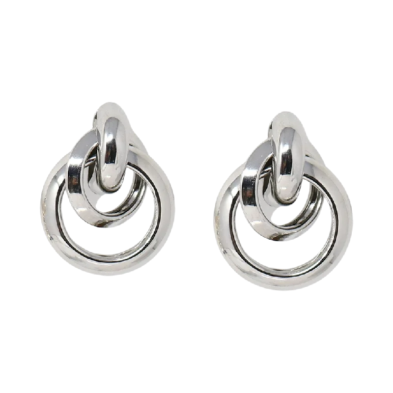 Polished Silver Love Knot Earring