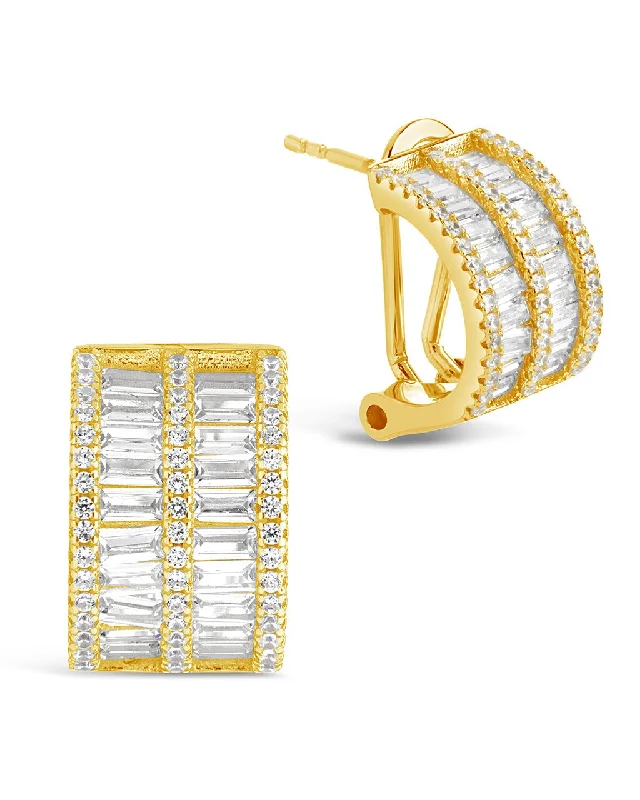 Serena CZ Hoop Earrings