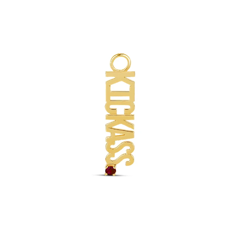 Solid Gold and Diamond Earring Charm