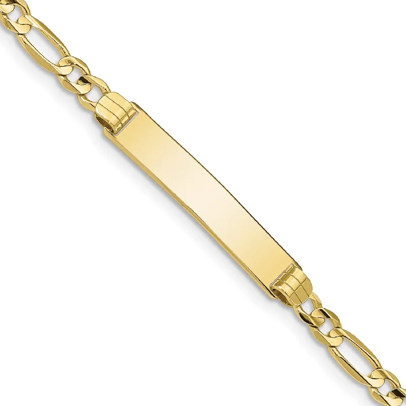 10KT Yellow Gold 8-inch 5.37MM ID Figaro Bracelet