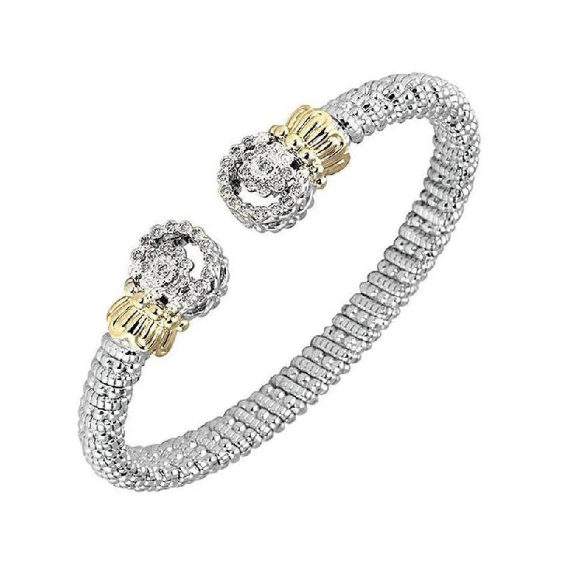 Bezel set Diamond Tip Bracelet