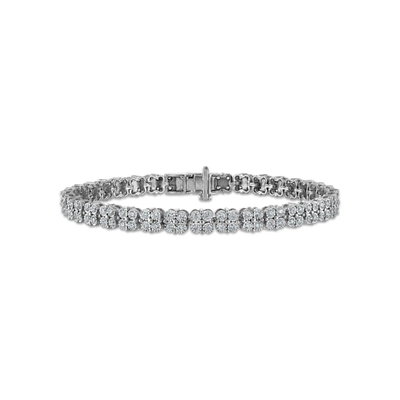 EcoLove 2 CTW Lab Grown Diamond 8-inch Bracelet in Sterling Silver