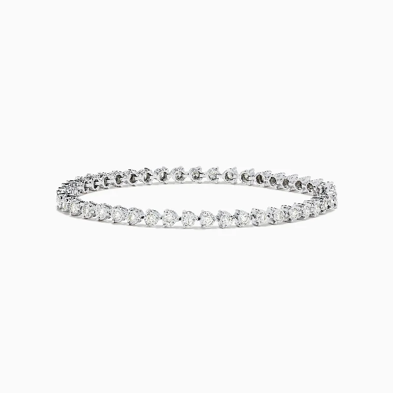 Pave Classica 14K White Gold Diamond Tennis Bracelet 1.96 TCW