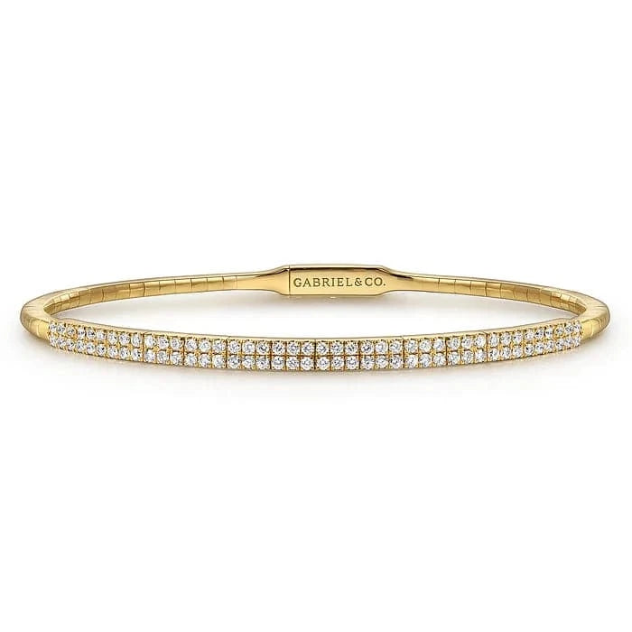 Gabriel & Co. Two Row Diamond Bangle