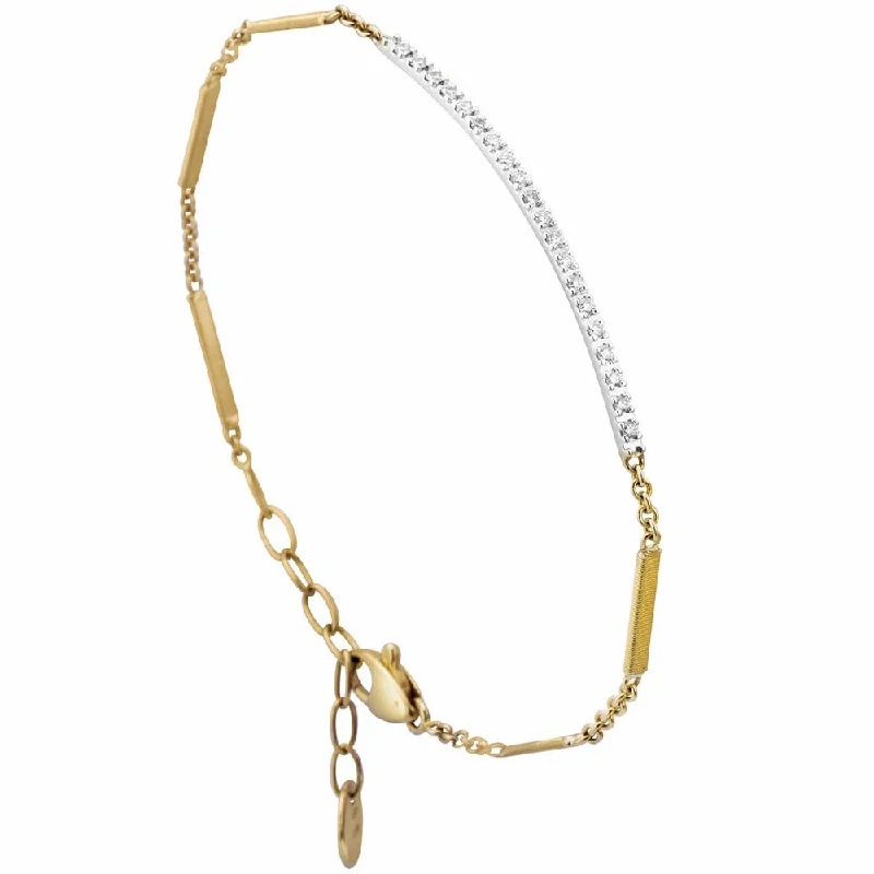 Marco Bicego Goa Pave Diamond Bar Bracelet