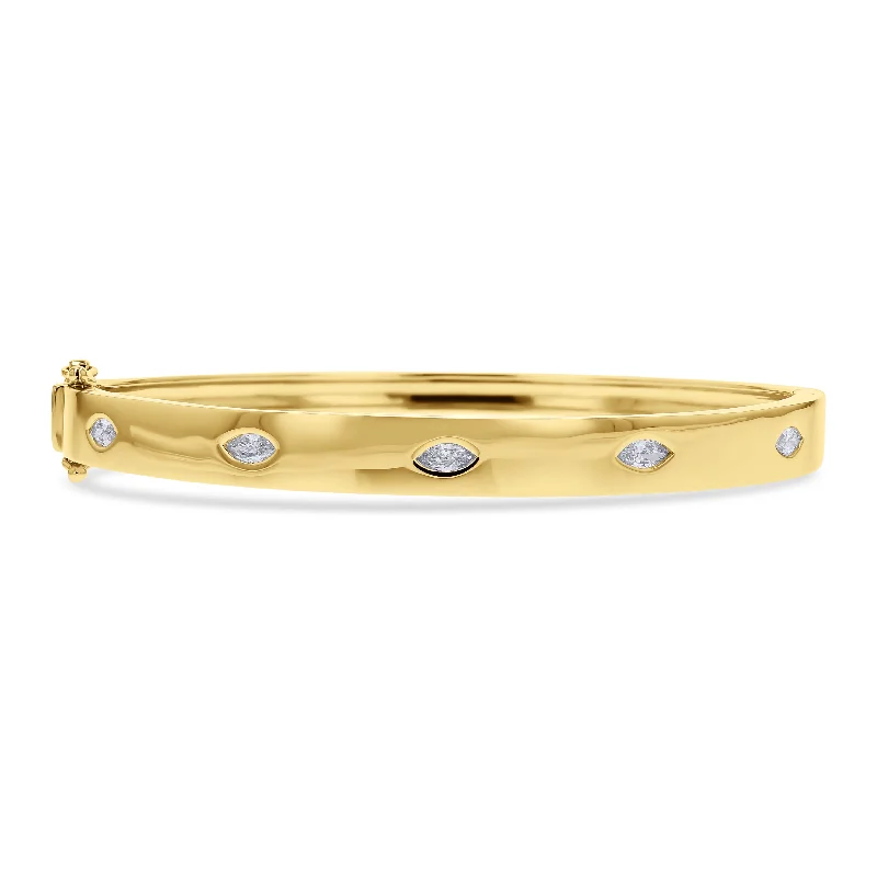 Marquis-Diamond Bangle by Shy Creation