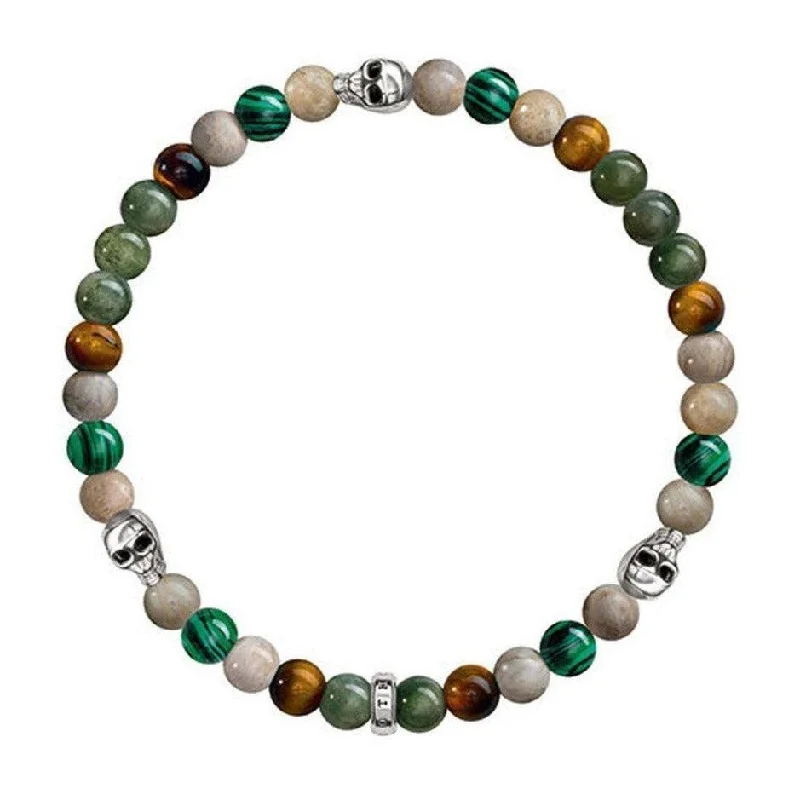 Multi Jade Beaded Bracelet