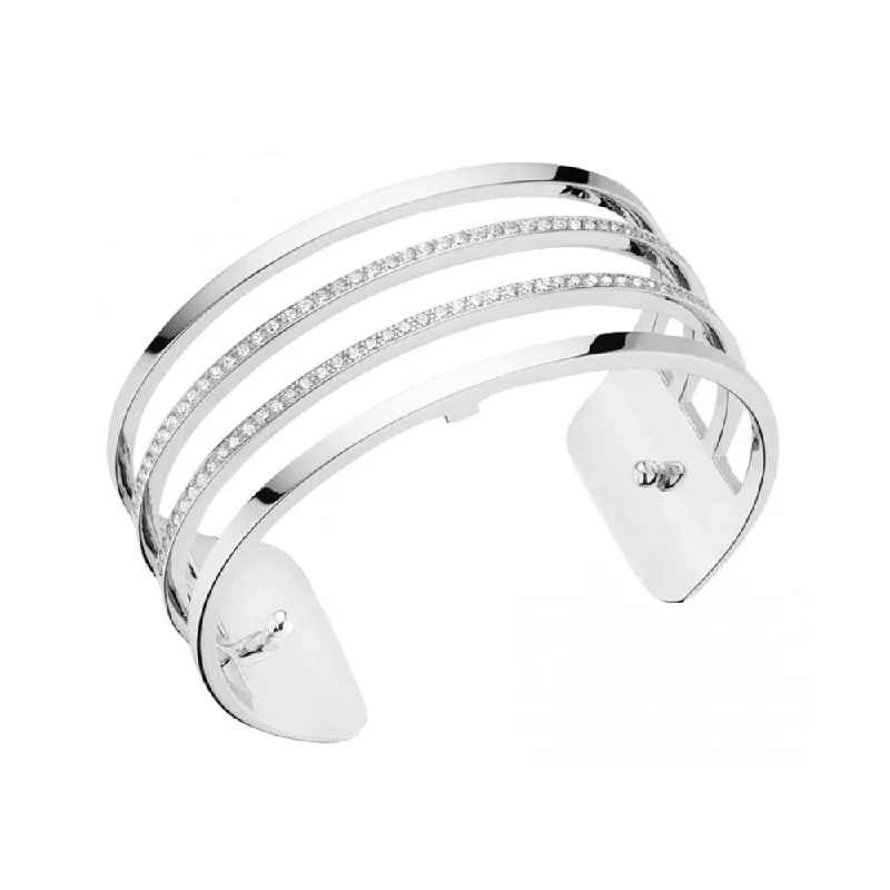 Paralleles Precious 25mm Cuff in Silver