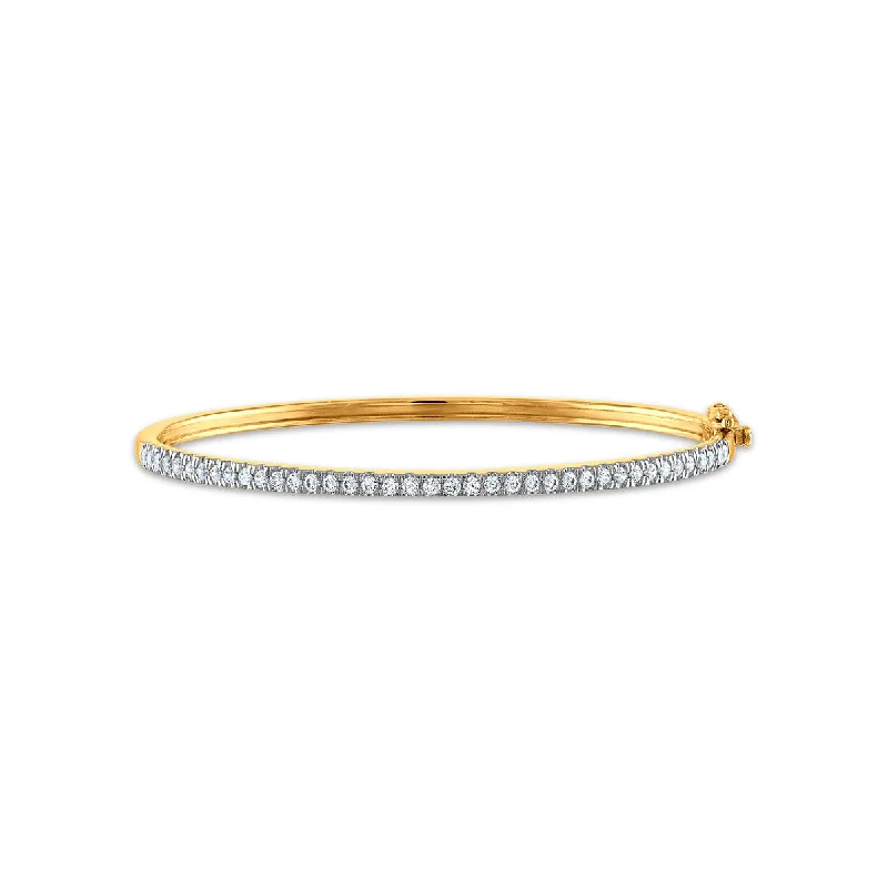 Signature EcoLove 1 CTW Lab Grown Diamond 7.25-inch Bangle Bracelet in 14KT Yellow Gold