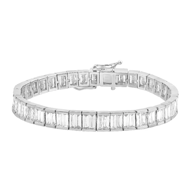 Signature EcoLove 11-1/6 CTW Diamond Tennis 7-inch Bracelet in 14KT White Gold