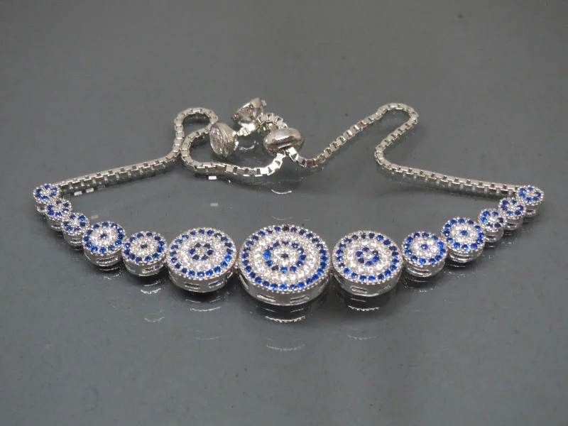 Turkish Handmade Jewelry 925 Sterling Silver Sapphire Stone Womens Bracelet