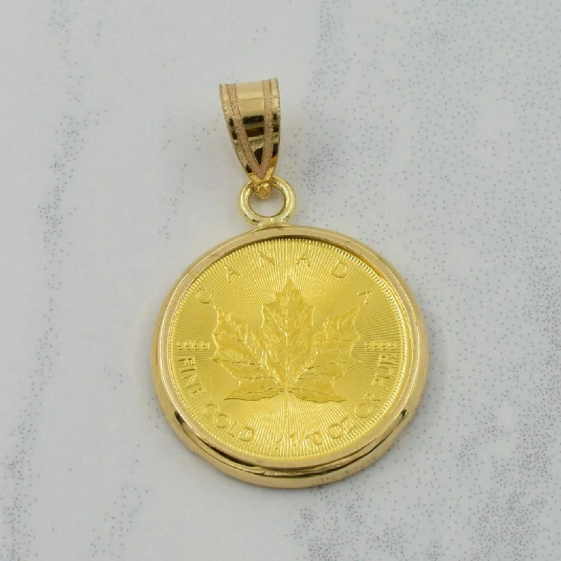 1/10th Ounce Canadian Gold Maple Pendant |