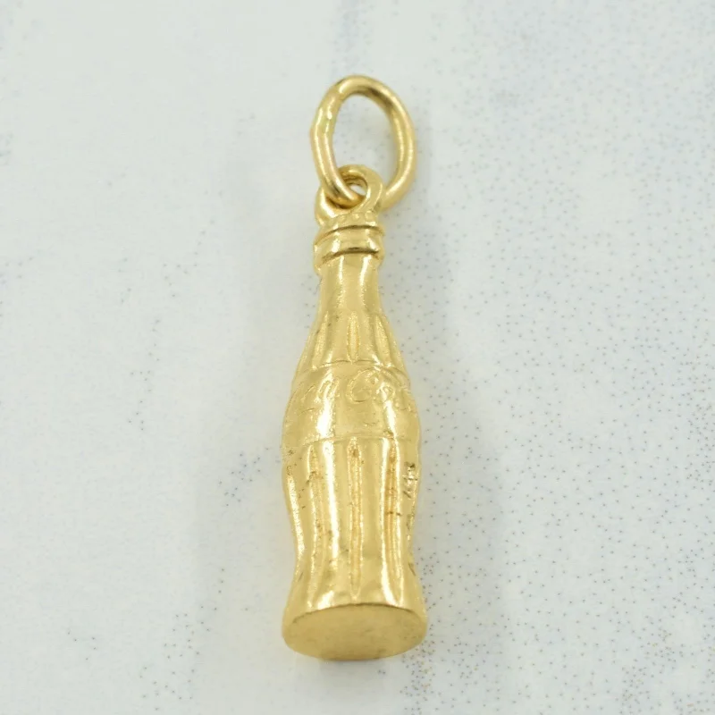 10k Yellow Gold 'Coca Cola' Bottle Charm |